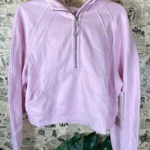 [ NWT ] Size M|L meadowsweet pink lululemon scuba oversized half-zip hoodie